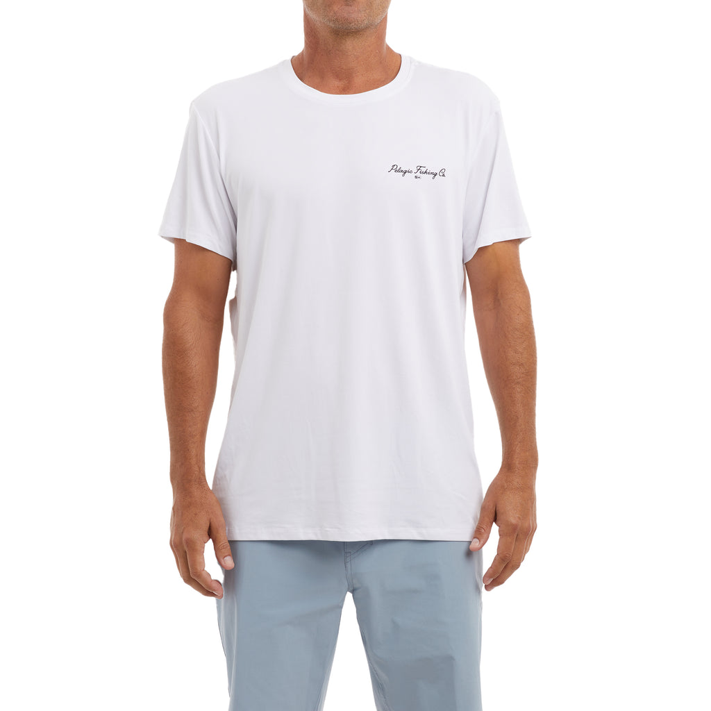 Pelagic Stratos Goione YFT Performance Shirt - White - Small
