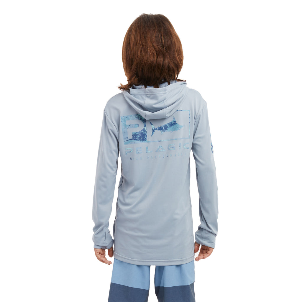 Youth Defcon Icon Youth Hooded Fishing Shirt