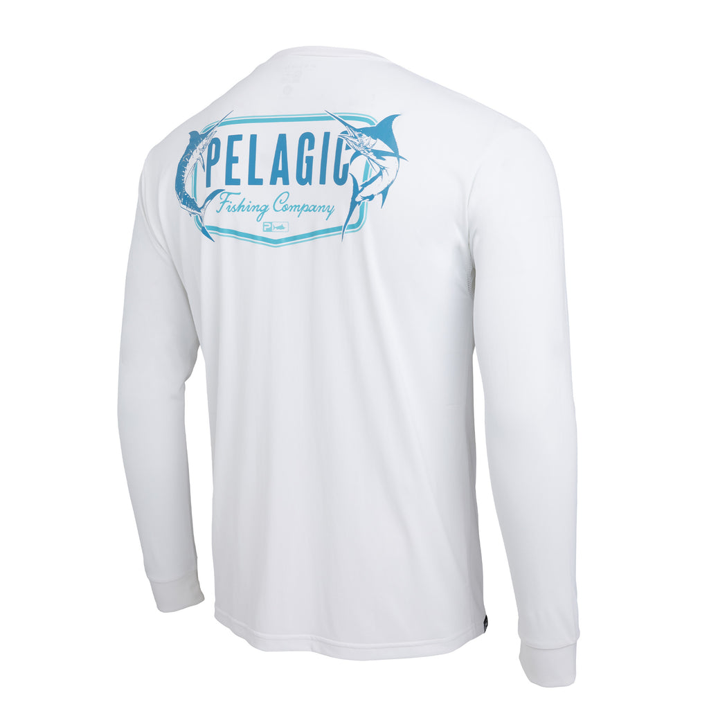 Pelagic Aquatek Twin Beeks Long-Sleeve Shirt for Men - Ocean - XL