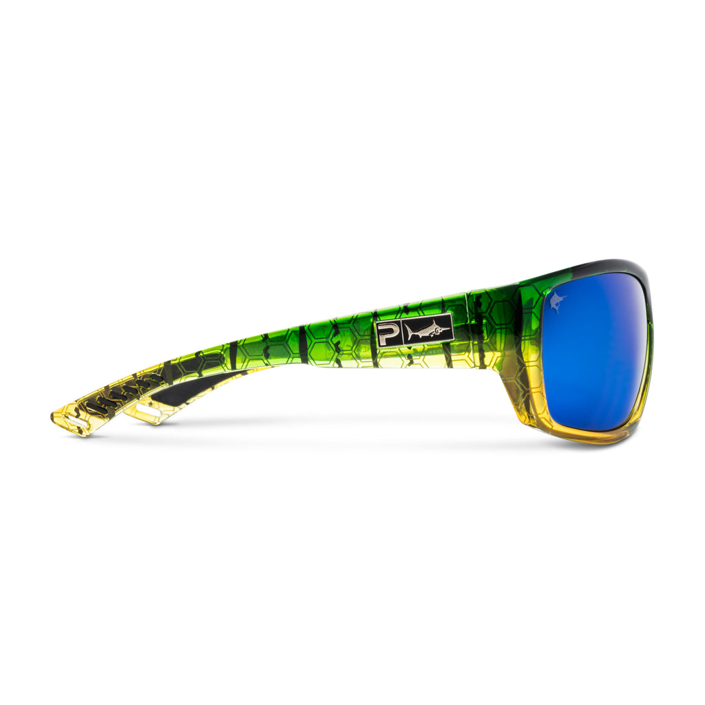 Pelagic Pursuit Polarized Sunglasses Matte Black (Gold Glass)