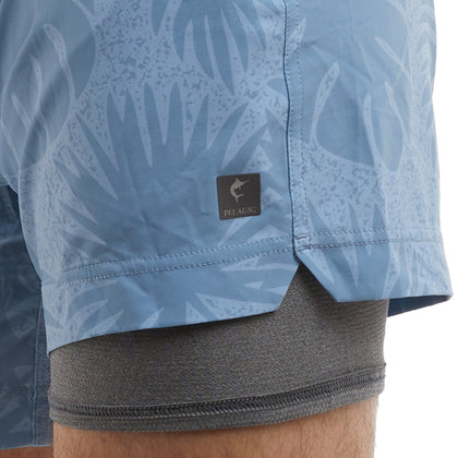 Leiday Elastic Waist Lined Shorts 17"