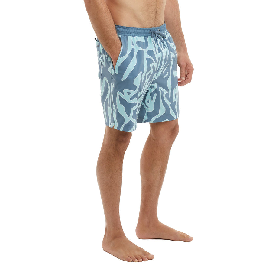 Leiday Elastic Waist Lined Shorts 17"