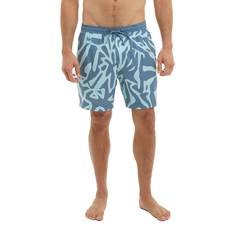 Leiday Elastic Waist Lined Shorts 17"