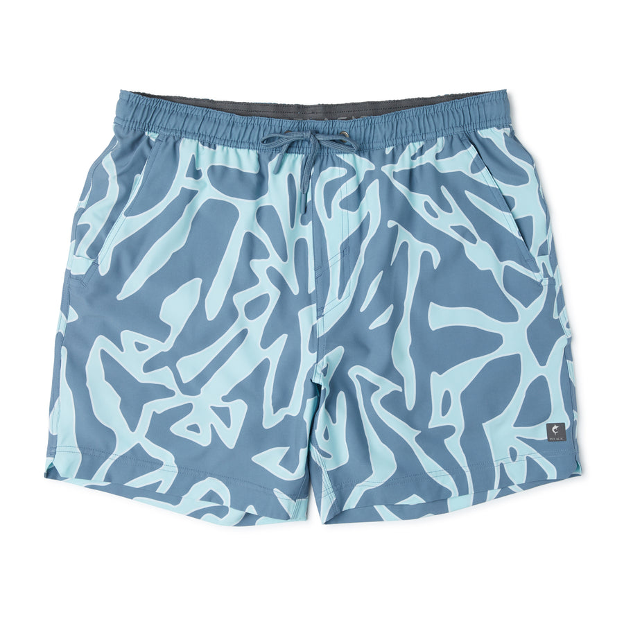 Leiday Elastic Waist Lined Shorts 17"