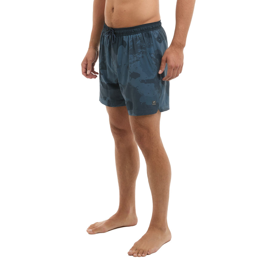 Leiday Elastic Waist Lined Shorts 17"