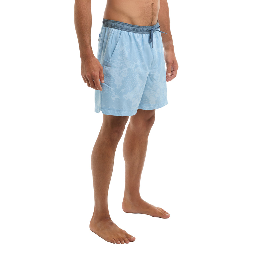 Leiday Elastic Waist Lined Shorts 17"