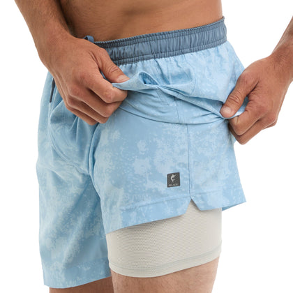 Leiday Elastic Waist Lined Shorts 17"
