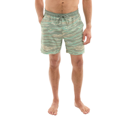 Leiday Elastic Waist Lined Shorts 17"
