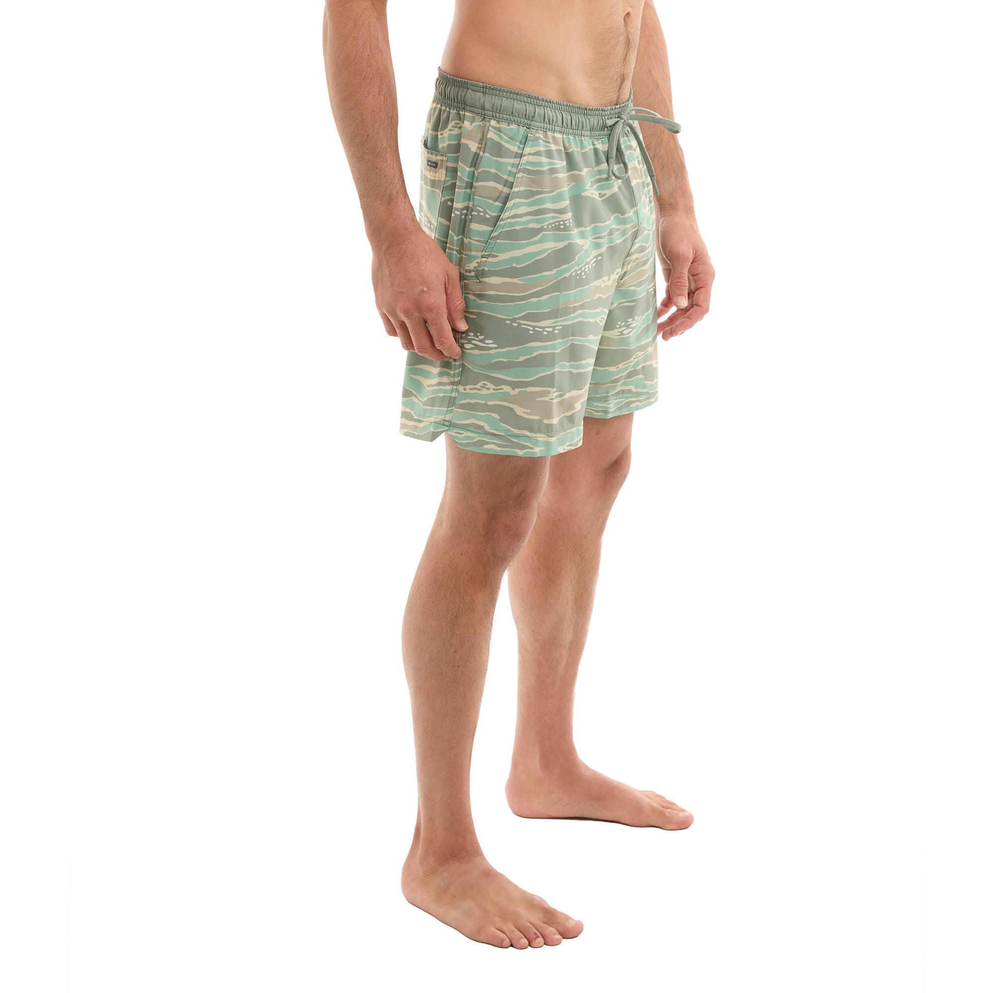 Leiday Elastic Waist Lined Shorts 17"