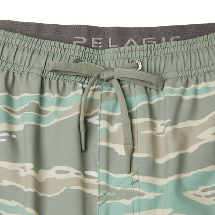 Leiday Elastic Waist Lined Shorts 17"