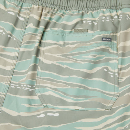 Leiday Elastic Waist Lined Shorts 17"