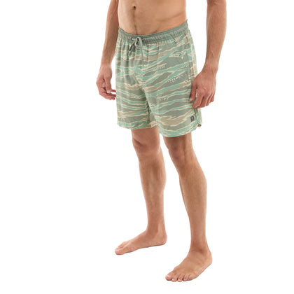 Leiday Elastic Waist Lined Shorts 17"
