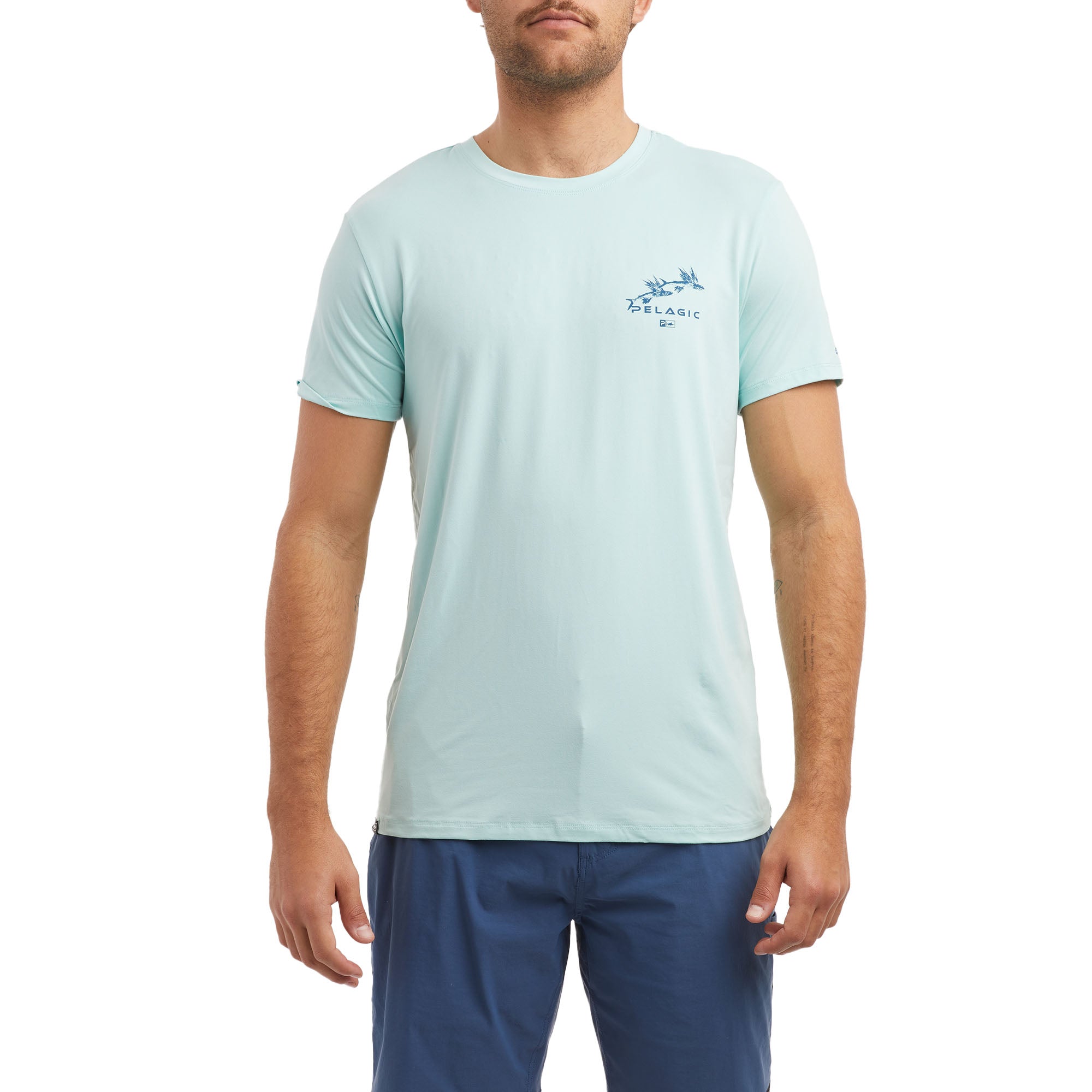 Stratos Gyotaku Marlin Performance Shirt | PELAGIC Fishing Gear