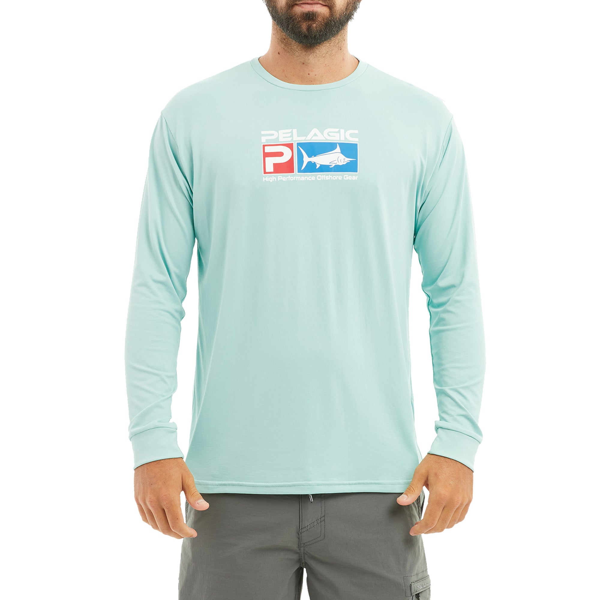 Pelagic Aquatek Goione Marlin Long-Sleeve Shirt for Men - Black - XL