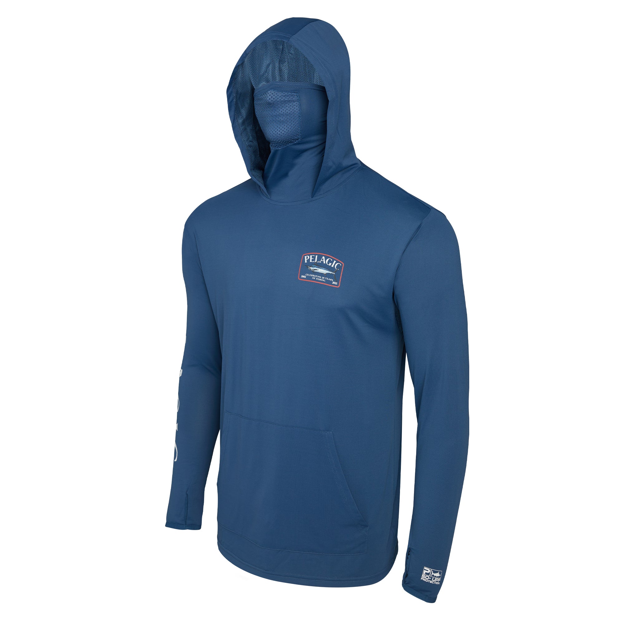 Hunting and Fishing Sweatshirt Hoodie Light Blue / XL