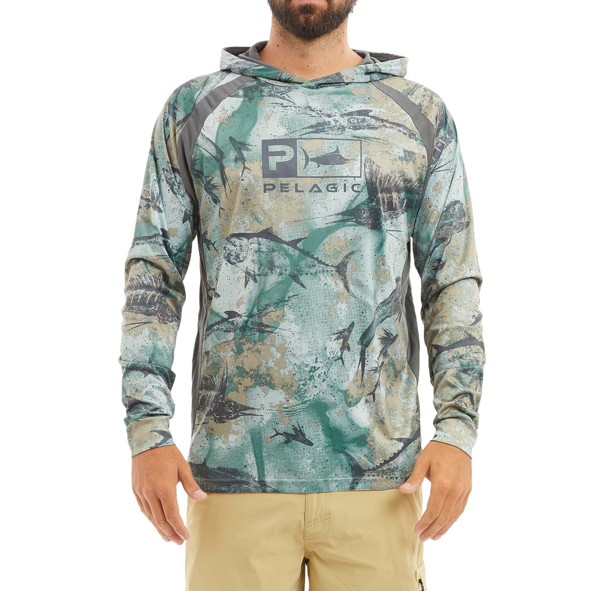 PELAGIC Fishing Shirt Mens T Shirts Long Sleeve Sun Protect Uv Men Fishing  Clothing Breathable Upf 50 Summer Fishing Clothes