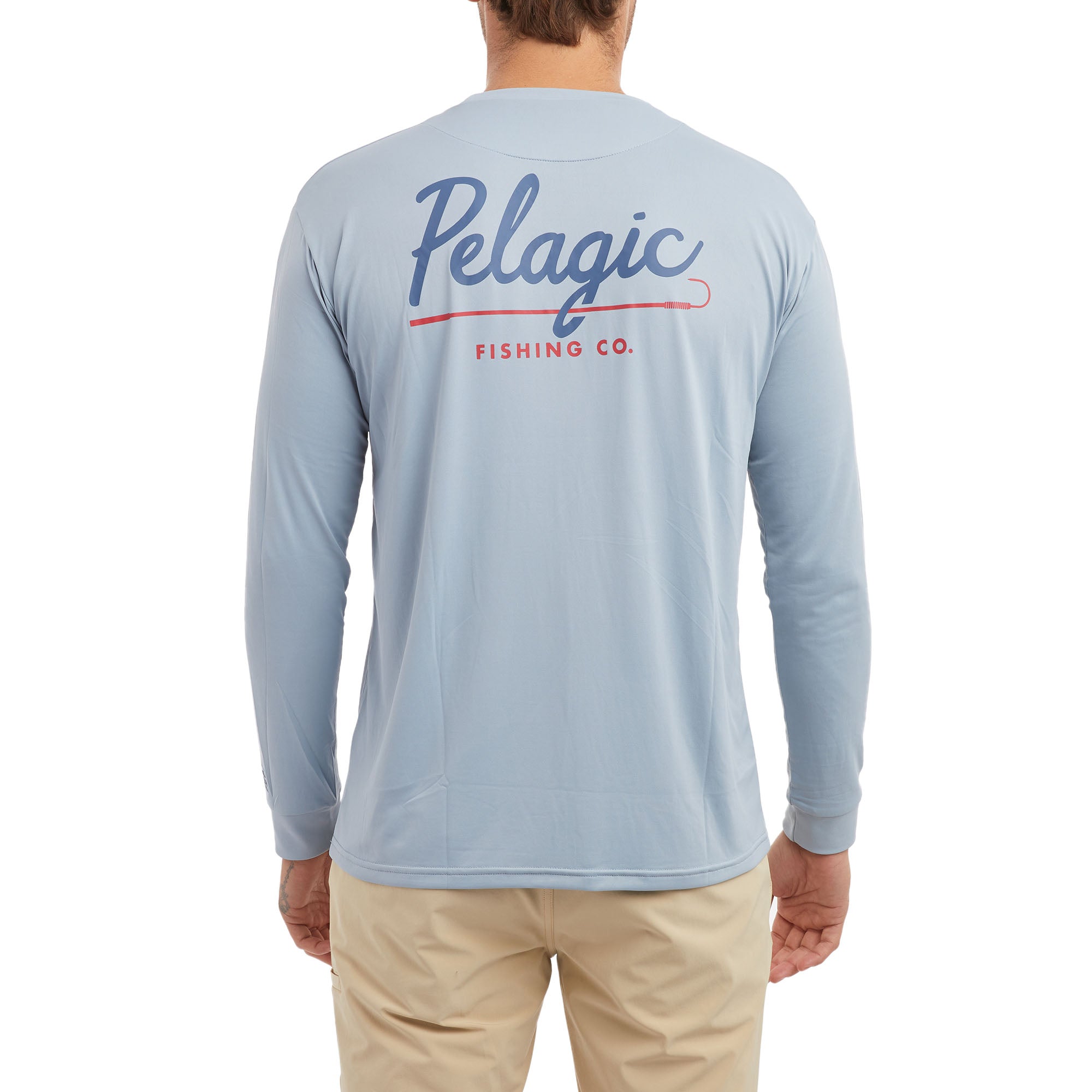 Pelagic Aquatek Gaffer Long-Sleeve Fishing Shirt for Men - Slate - L