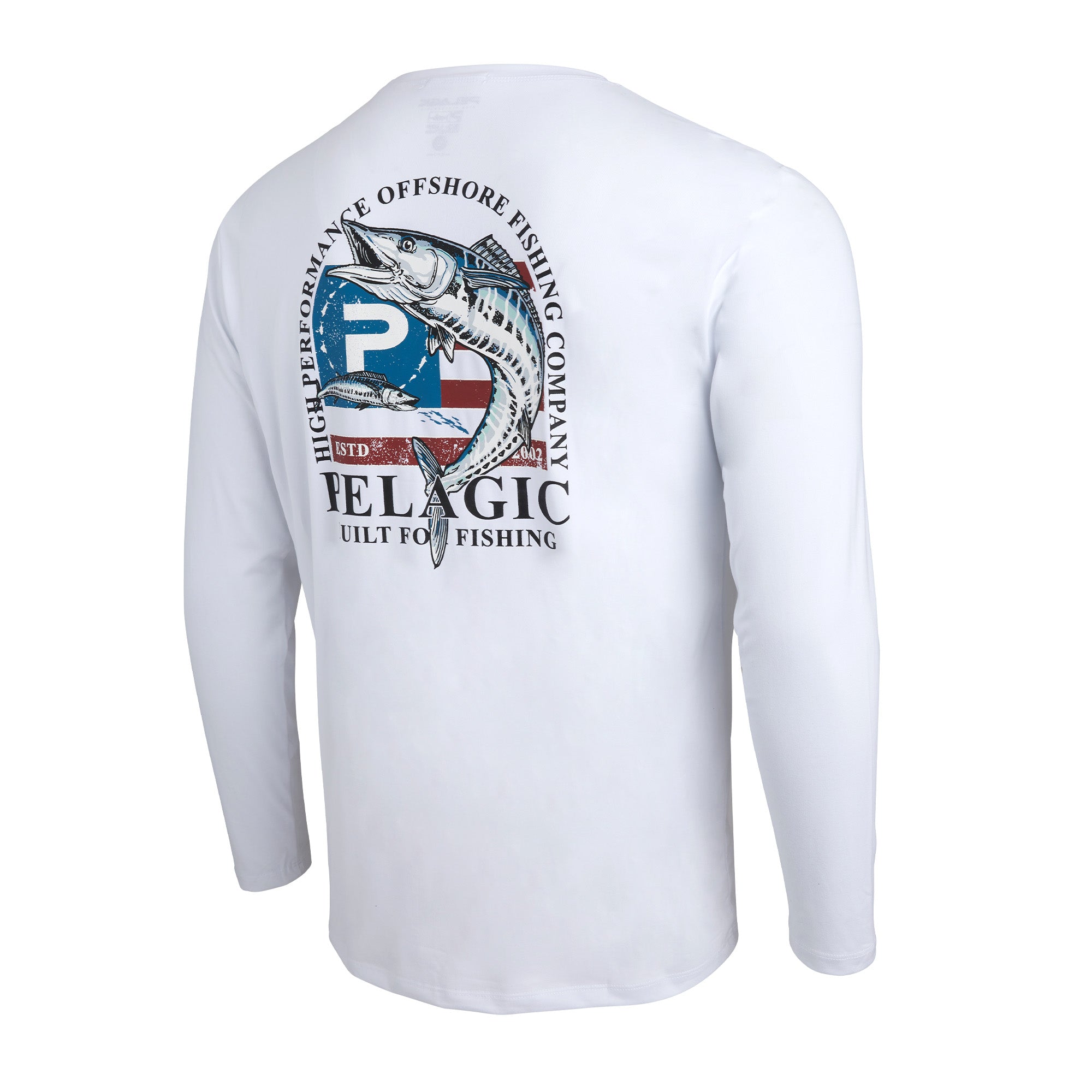 Stratos Patriot Wahoo LS Performance Shirt | PELAGIC Fishing Gear
