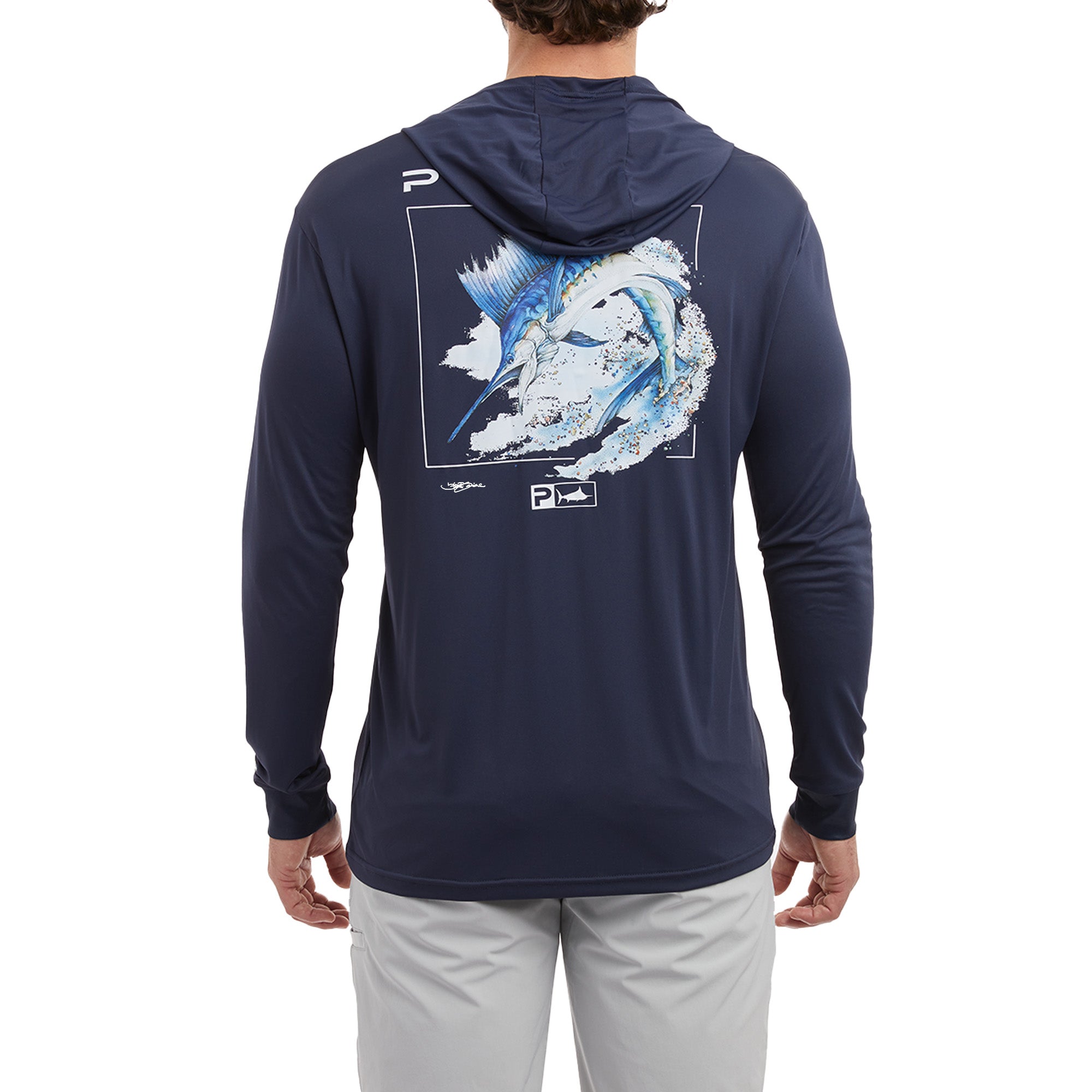 Pelagic Mens Hooded Fishing Shirt long sleeve – Big Bite Fishing Shirts