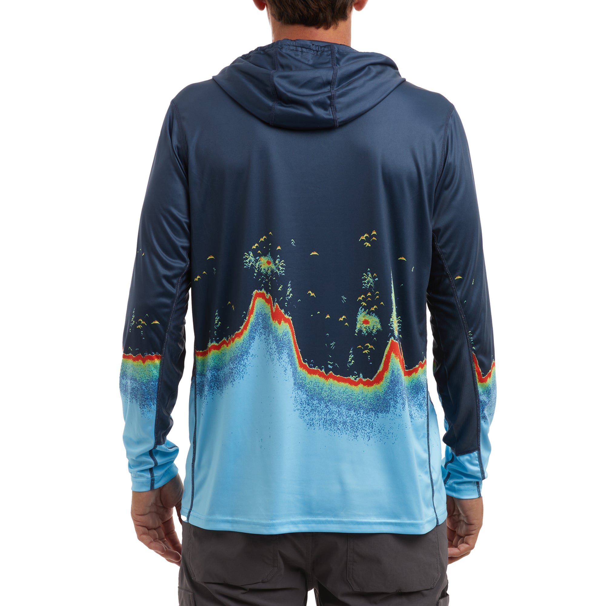 Lake Mead Store: Pelagic VaporTek Hexed Performance Fishing Shirt for Men -  Hexed Aqua - XL