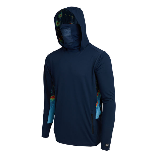 Pelagic Vaportek Hooded Fishing Shirt - Graphite - Large