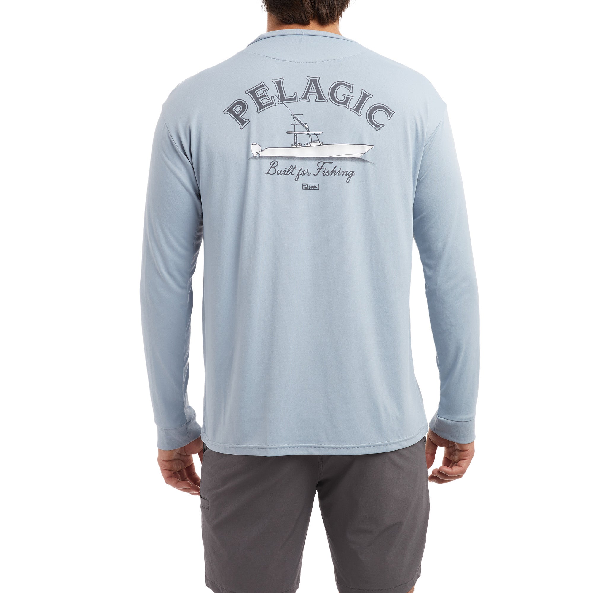 Pelagic Men's Long Sleeve Black Fishing Shirt Size 2XL Sun Shirt 100% Nylon