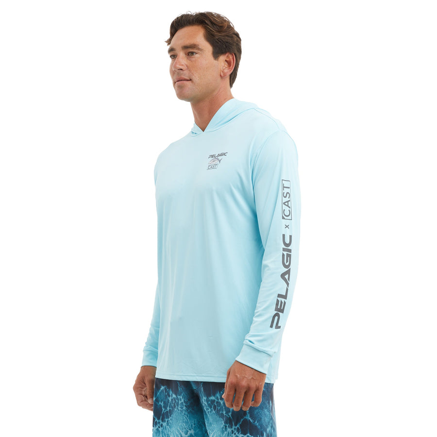 L Shirt Pelagic Aquatek Game Fish Performance Bleu Clair - Tee-shirts L Shirt Pelagic Aquatek Game Fish Performance Bleu Clair - Tee-shirts
