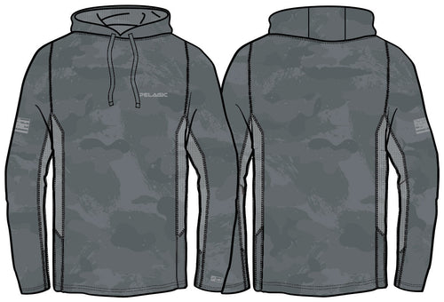 Vaportek Hood- HI Brushed Camo Graphite L/S Tops