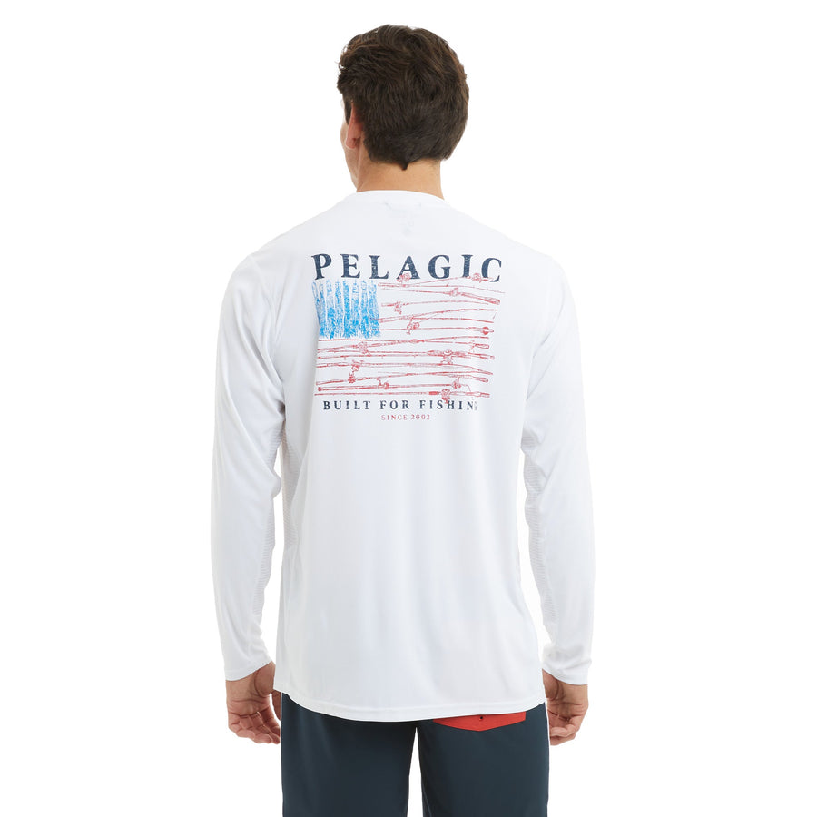 Vaportek Reel Flag Fishing Shirt