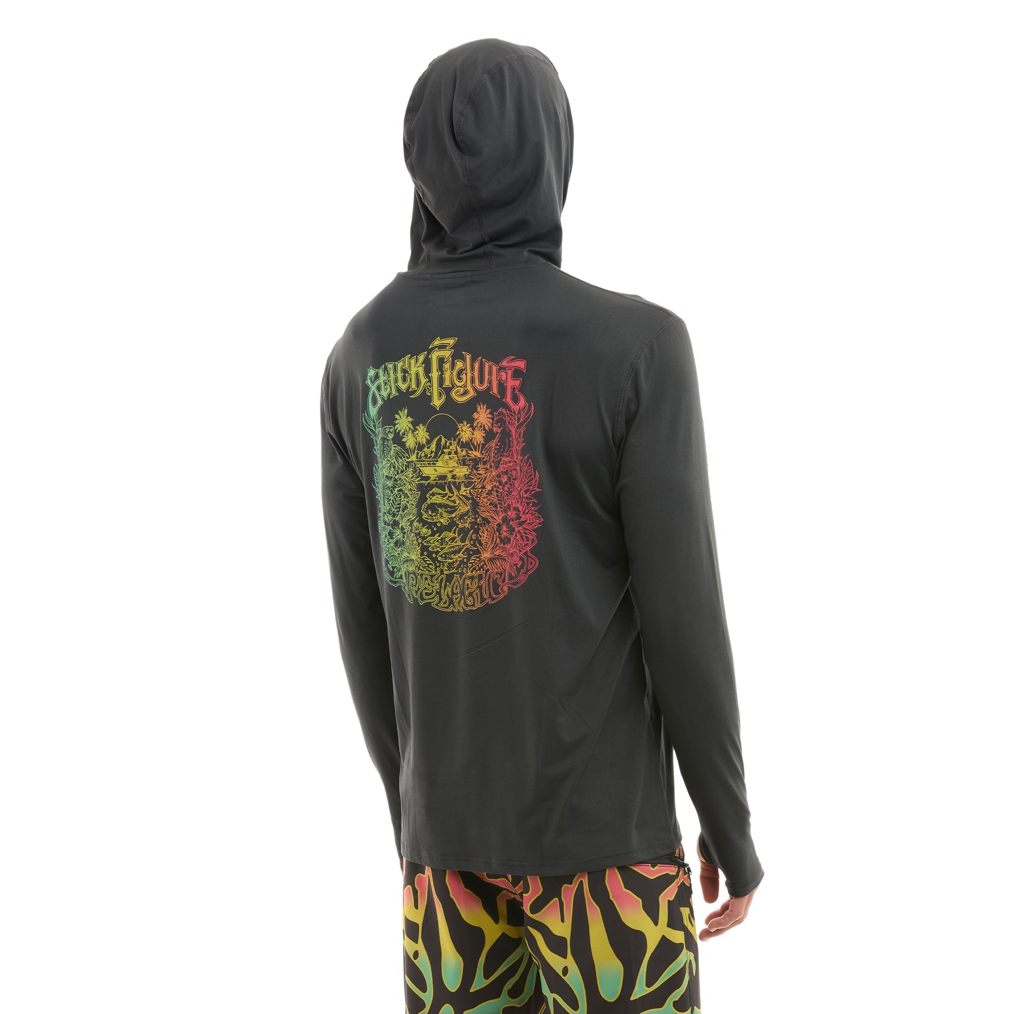 Freespool x Stick Figure Islander Hooded Performance Shirt
