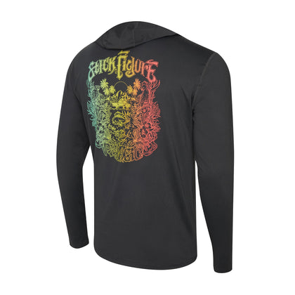 Stick Figure Freespool Islander Hooded Performance Shirt