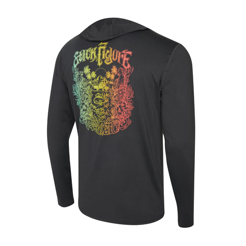 Stick Figure Freespool Islander Hooded Performance Shirt