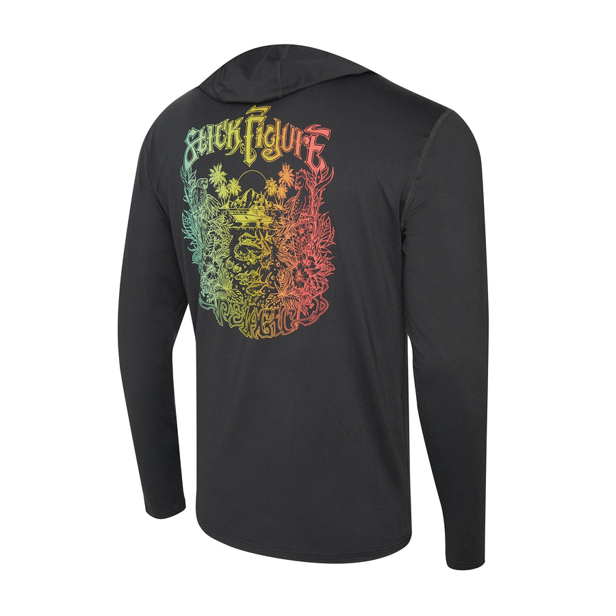 Stick Figure Freespool Islander Hooded Performance Shirt