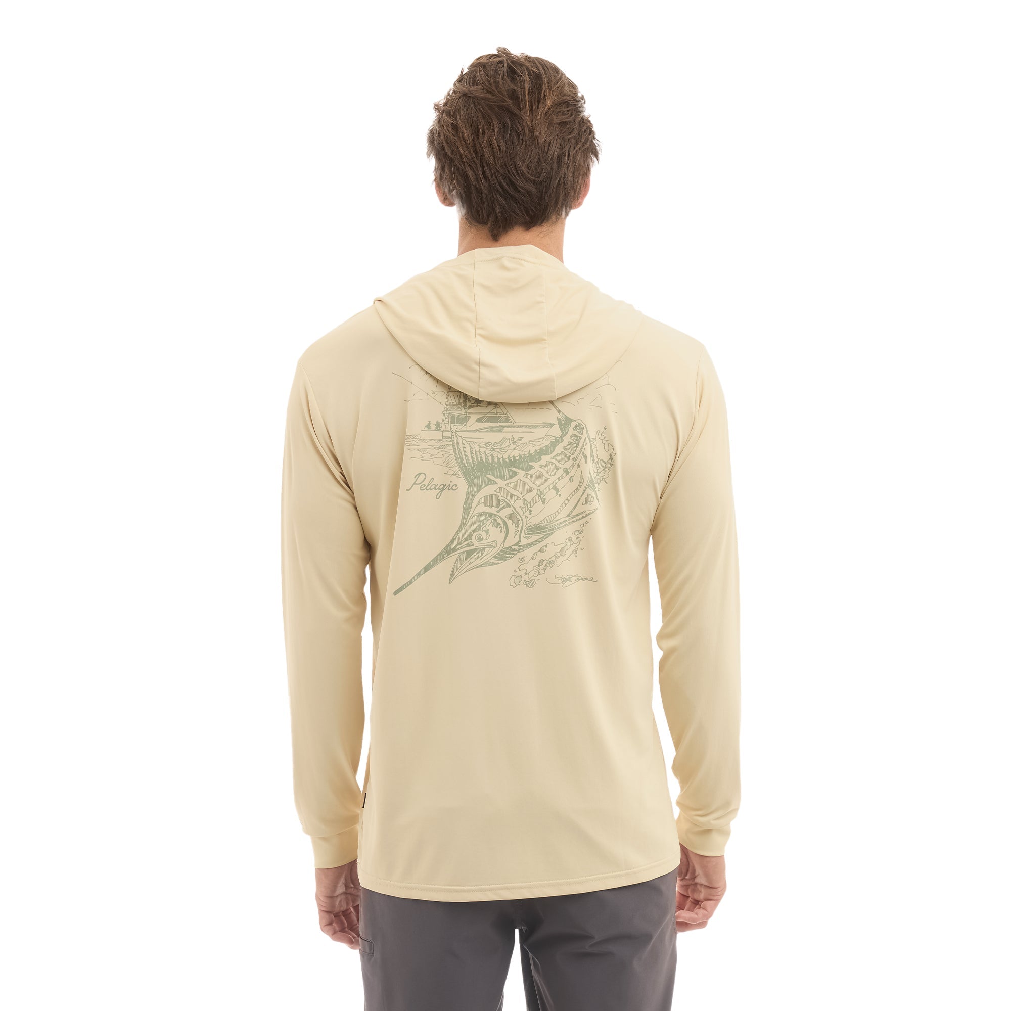 Aquatek Goioine Hook Up Sketch Hooded Fishing Shirt