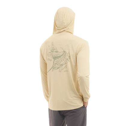 Aquatek Goioine Hook Up Sketch Hooded Fishing Shirt