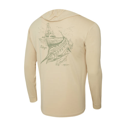 Aquatek Goioine Hook Up Sketch (missing details) Hooded Fishing Shirt