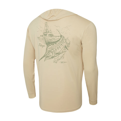Aquatek Goioine Hook Up Sketch (missing details) Hooded Fishing Shirt