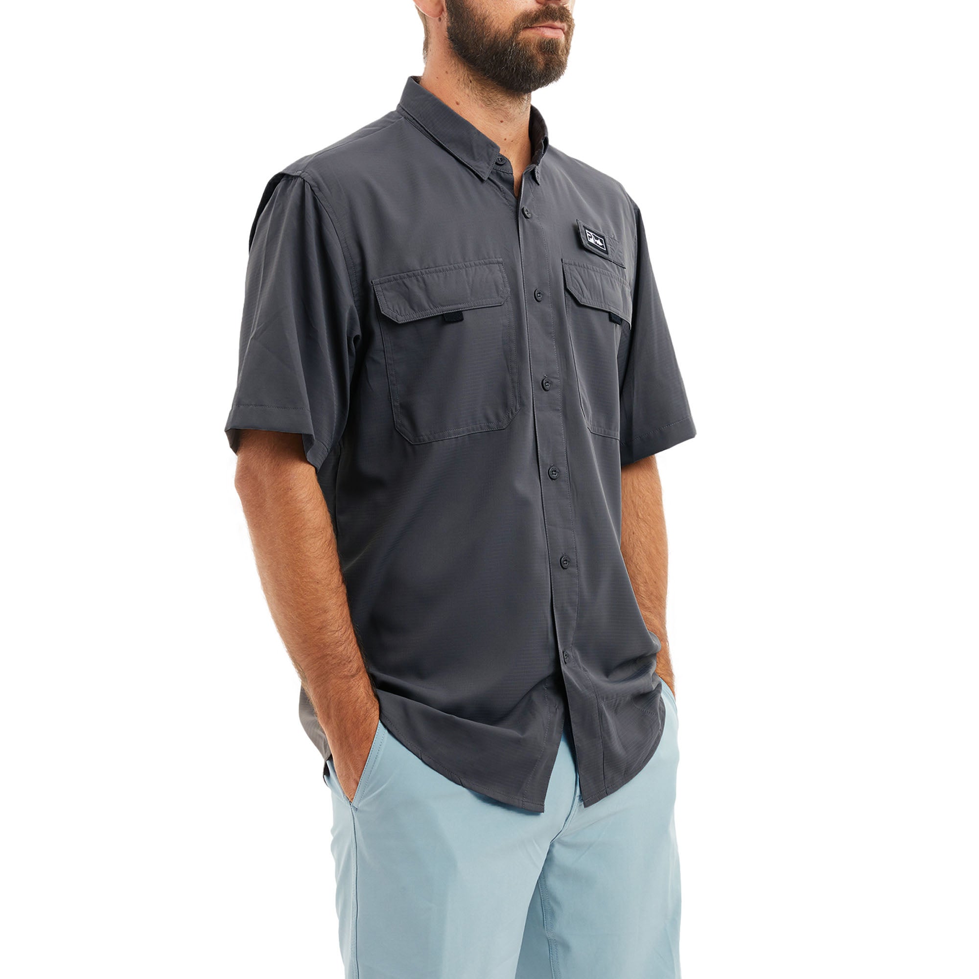 Pelagic Men's Keys LSGraphiteSize SmallPolyester