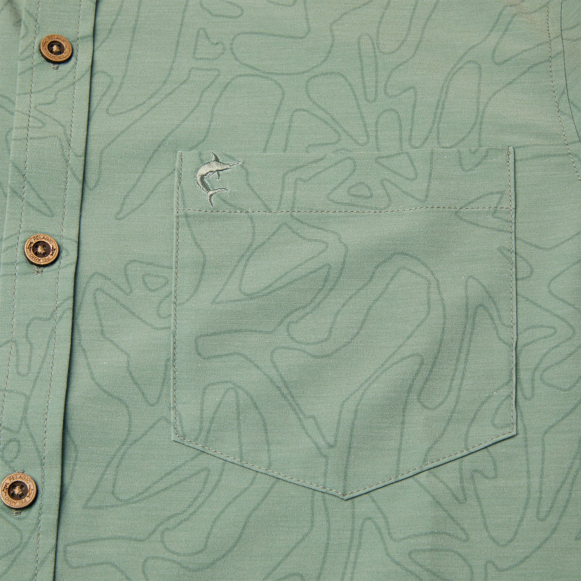 Stick Figure Topshot Button Up