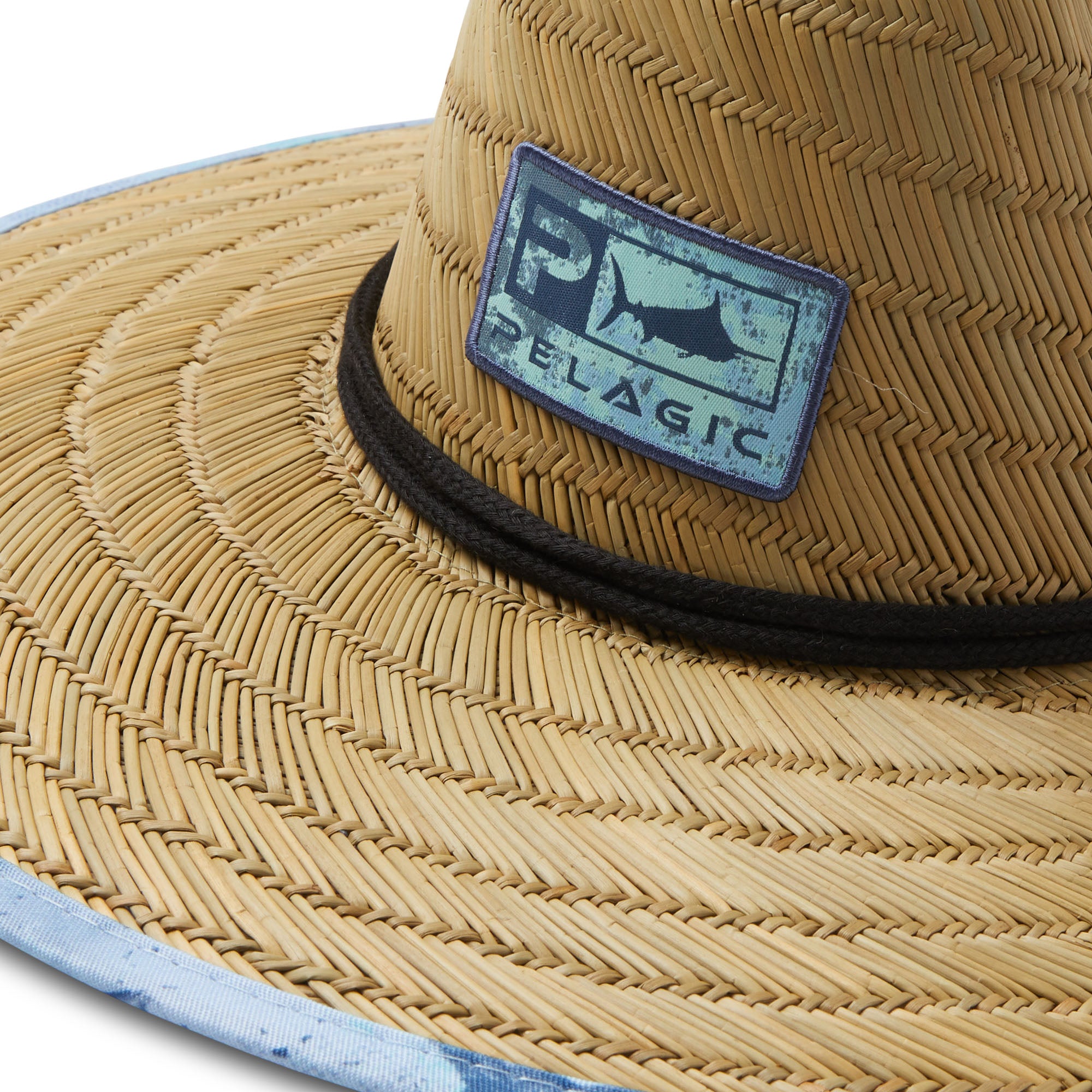 Pelagic Baja Gyotaku Straw Hat - Slate Blue