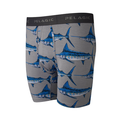 exofficio boxer briefs fish m Rod holder Boxer-Goione Marlin Grey Grey / XXL