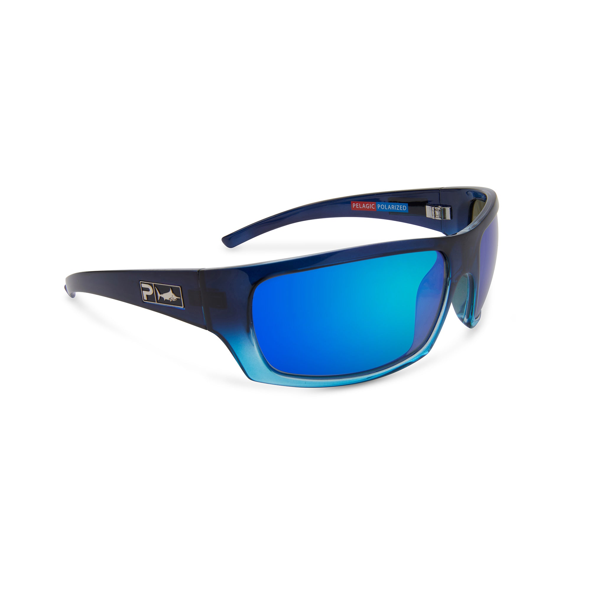 Pelagic The Mack Polarized Sunglasses Blue Fade (Blue Glass)