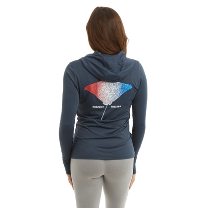 Ws Aquatek Eagle Fade Ws Hooded Fishing Shirt