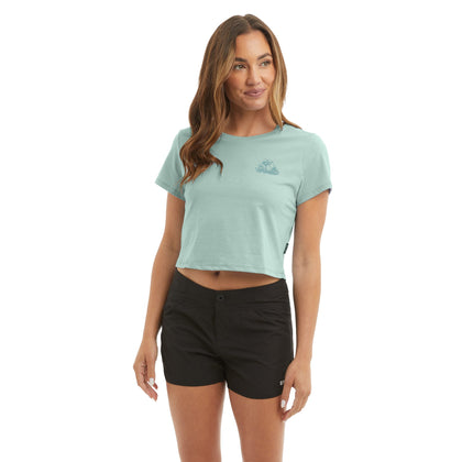 Ws Tropic Sea Ws Cropped T-Shirt