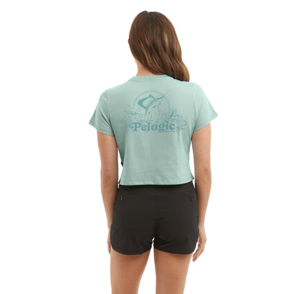 Ws Tropic Sea Ws Cropped T-Shirt