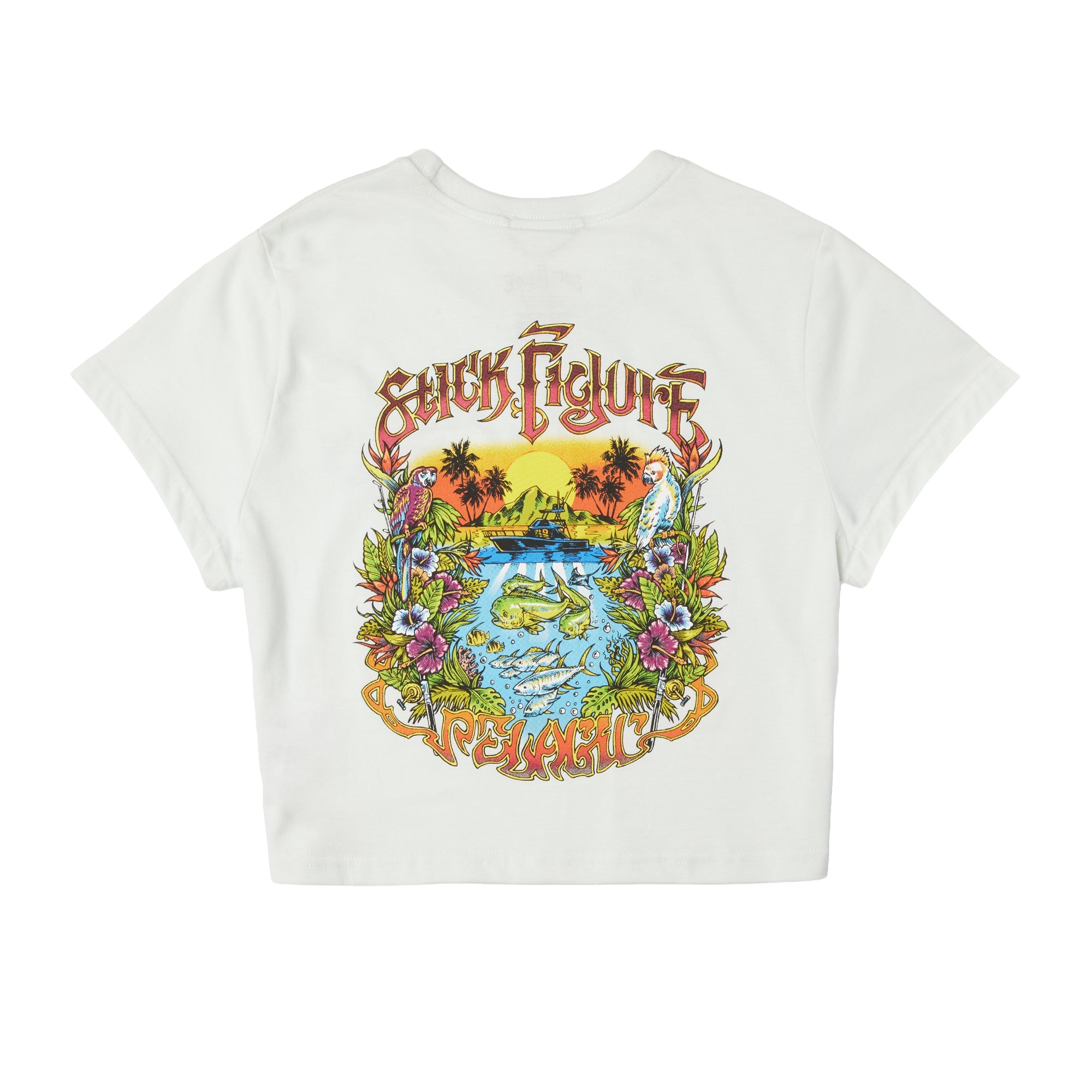 Ws Prem Crop Tee - SF Islander Bone S/S Basic Tees