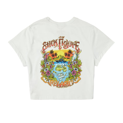 Ws Prem Crop Tee - SF Islander Bone S/S Basic Tees