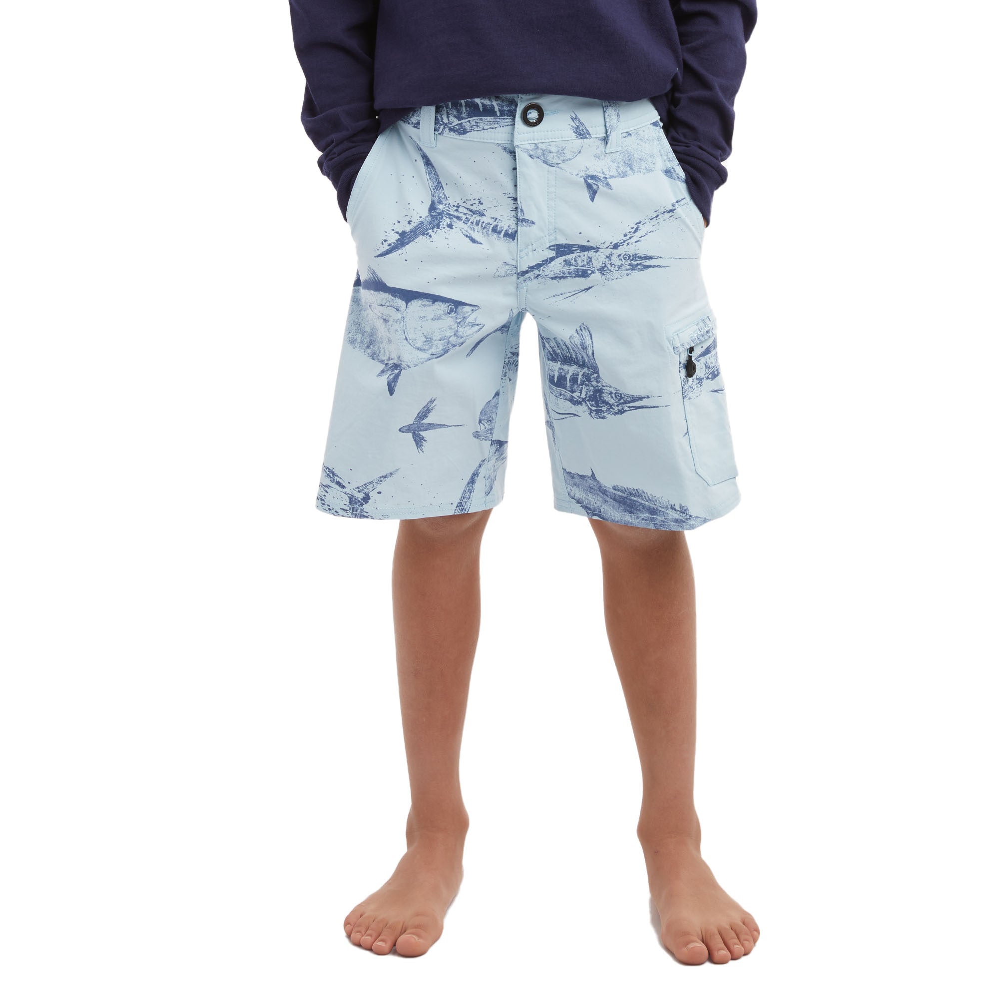 Youth Traverse Gyotaku Youth Hybrid Shorts