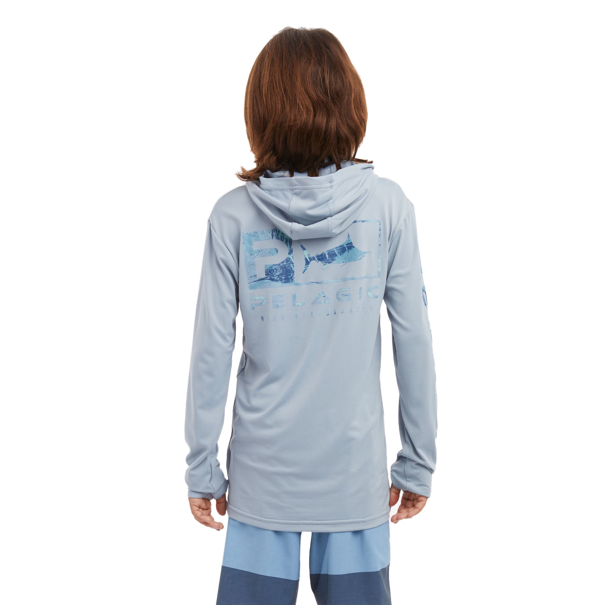 Youth Defcon Icon Youth Hooded Fishing Shirt