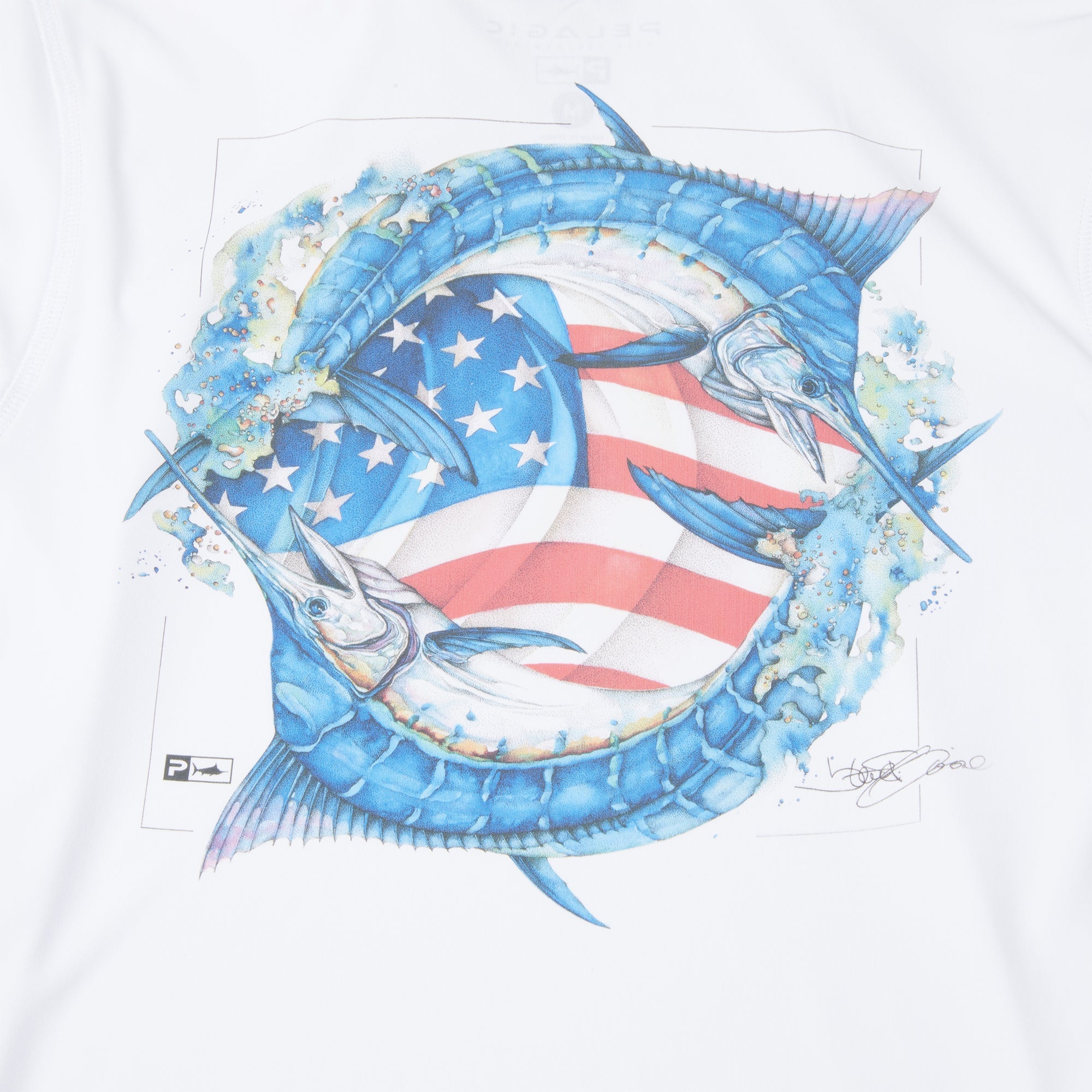 Youth Vaportek Goione American Marlin Youth Hooded Fishing Shirt